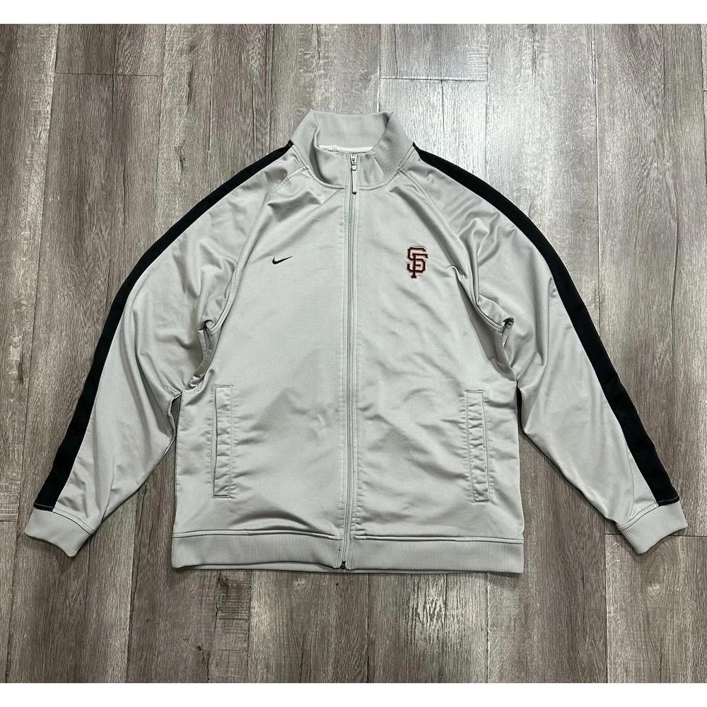 Nike San Francisco Giants MLB Baseball Full Zip Warm up Track Jacket Size XL